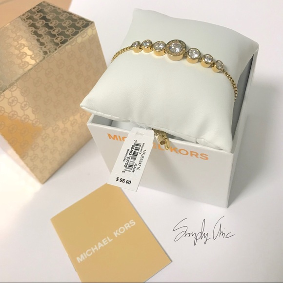 New authentic MK gold tone drawstring bracelet - Picture 4 of 6